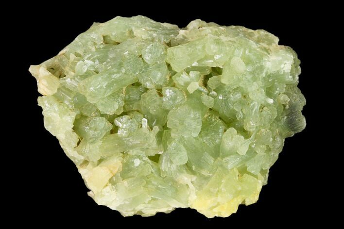 Green Prehnite Crystal Cluster - Morocco #138340